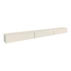 Rack Suspenso para Painel ou TV até 75 Polegadas 3 Portas 1,99m Off White EDN