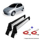 Rack Teto + 2 Elasticos Peugeot 206/207 Sedan E Hatch 4 Ptas