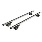 Rack Teto Eros Aluminío Prata Longarina 1260mm Universal - Bepo