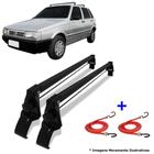 Rack Teto Fiat Uno 4 Portas 1993 A 2013 + 2 Elástico Carga