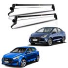 Rack Teto Hyundai Hb20 Hatch Sedan Fixado Entre Portas Preto - Vhip