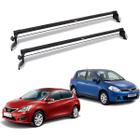 Rack Teto Nissan Tiida 2010 A 2019 Fixado Entre Portas Preto