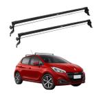 Rack Teto Peugeot 208 2013 A 2020 Fixado Entre Portas Preto - Vhip