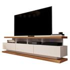 Rack Vivare 1.8 com rodizíos OFF White / Freijo TV até 72"