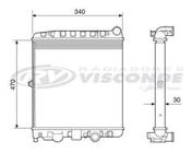 Radiador Gol Parati Saveiro 1.0 8V/16V Visconde Rv2508