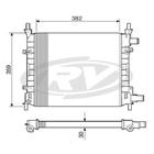 Radiador Ka 1997 a 1999 Visconde 12585