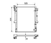 Radiador mitsubishi l200 triton pajero dakar 2008 a 2016 - VISCONDE-MODINE