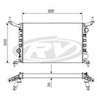 Radiador Prisma 2006 a 2011 Visconde 12224