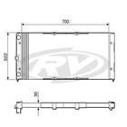 Radiador Quantum 1996 a 2006 Visconde 12507