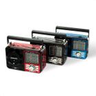 Radio AM FM Bluetooth USB Retro Vintage Recarregavel com Lanterna