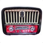 Radio am fm radinho retro moderno blutooth entrada pen drive