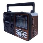 Rádio AM FM Retrô Vintage Portátil Bluetooth Bateria Recarregável Bivolt 110v 220v 1088 Antigo a Tomada e Pilha com Lanterna