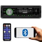 Rádio Automotivo Som Bluetooth MP3 Player 1 Din LCD USB AUX P2 SD AM FM WMA Roadstar RS-2709BR