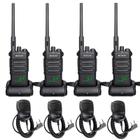 Rádio bidirecional Walkie Talkies Retevis RT86 de longo alcance, pacote com 4