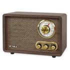 Rádio Bluetooth Victrola Retro Wood com alto-falantes embutidos