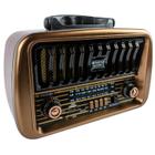 Radio FM AM SW Vintage Moderno Usb Micro Sd Bluetooth Bateria Removivel