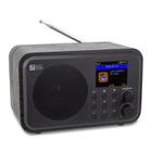 Rádio FM de Internet Wi-Fi Ocean Digital WR-336F portátil com 4 botões predefinidos, bateria recarregável, receptor Bluetooth, alívio de estresse, relaxamento, canais de música, preto