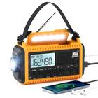 Rádio meteorológico de emergência Eoxsmile Auto NOAA Solar Hand Crank