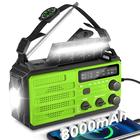 Rádio meteorológico Givoust Hand Crank AM/FM NOAA 8000mAh 2023
