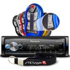 Radio Mp3 Player Pioneer Som Automotivo Bluetooth Usb Mvh-x7000br + Controle Distância Stetsom 500m