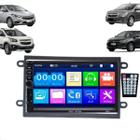 Rádio Multimida MP5 2 DIN 7 Polegadas com Moldura Onix Prisma Spin Cobalt
