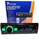Radio para Carro Mp3 Player Automotivo com Bluetooth Usb Radio 4X45W Permak Aparelho Reprodutor de Música Conectividade Carro