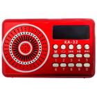 Rádio Pequeno e Portátil com Fm/Usb/Sd/Bt Kapbom KA-32 Vermelho