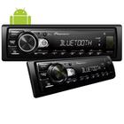 Rádio pioneer 1 din receiver c/ bluetooth usb fm eq 5 bandas