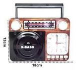 Rádio Portátil Caixa De Som Retrô Altomex A-136T - Lenox