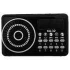 Radio Portatil Fm Bluetooth Usb Micro Sd Aux Preto Painel