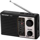 Radio Portatil Megastar RX28BT com SD/USB/Bluetooth - Preto/Prata