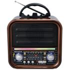 Radio Portatil Megastar RX720BTW 600 Watts P.M.P.O com Micro SD/USB/Bluetooth - Marrom