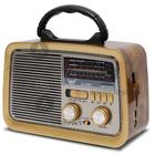 Radio Portátil Retro Bluetooth Am Fm Sd Usb A-3188t