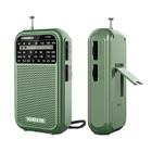 Rádio portátil XHDATA D220 AM FM SW, operado por bateria, verde