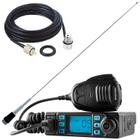 Rádio Px 80 Canais RP-50 Antena Inox 1,62m B-2070 Cabo 5,5 metros Com Conectores