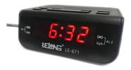 Rádio Relógio Com Alarme LE-671