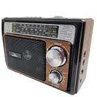 Rádio Retro Caixa De Som Vintage Com Alça Entrada USB, Auxiliar P2, Cartão De Memória D-1601
