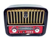 Radio Retro Portátil Bluetooth Recarregável Com Alça 2257