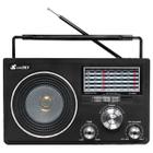 Rádio Retrô Recarregável Analógico Bluetooth Bivolt Am Fm 3w Rms 4 Ohms Cnn-686