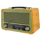 Rádio Retro Vintage Bluetooth Bivolt Com Led 3 Bandas AM FM SW Recarregável Com Cabo De Força Entrada Usb TF DC 5V