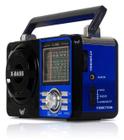 Rádio Retro Vintage Bluetooth Portátil Am Fm Mp3 Usb Azul