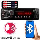 Rádio Som Automotivo Mp3 1 Din Bluetooth 2 USB Sd Auxiliar Carro Universal