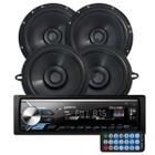 Rádio Tiger Auto TG0403.006 BT/USB/SD/FM/Auxiliar + 2 Falantes 6  100w + 2 Falantes 5  100w Bomber