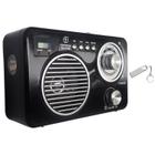 Rádio Vintage Retrô Fm Am Sw Bluetooth Usb Micro Sd Aux 3W