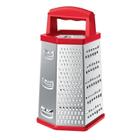 Ralador 6 Faces Inox 9'' Euro Vermelho - Euro Home