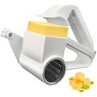 Ralador Queijo Manual Prático Lâmina Aço Inox Branco Giratório
