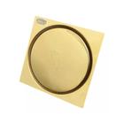 Ralo Click Inteligente Inox Quadrado 10cm Dourado Para Banheiro Cozinha Lavanderia Smart Depot Ralo Anti Odor Anti Inseto