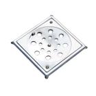 Ralo Giratória Quadrado 10 X 10 Com Caixilho - Aço Inox 430 - Inox Leve