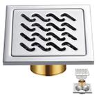 Ralo Inox 10x10 Banheiro Lavabo Anti Odor Anti Inseto Lavanderia Quintal Higienico Resistente Duravel Anti Corrosao - Braslu