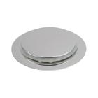 Ralo Inteligente Redondo Click Pop Up Veda Cheiro Banheiro Lavabo Inox Cromado 15x15